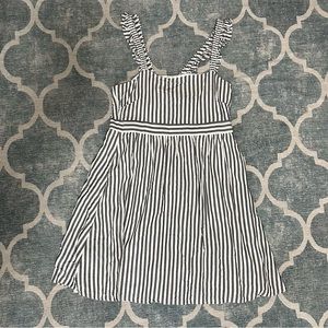 Madewell Striped Ruffle Strap Empire Mini Dress